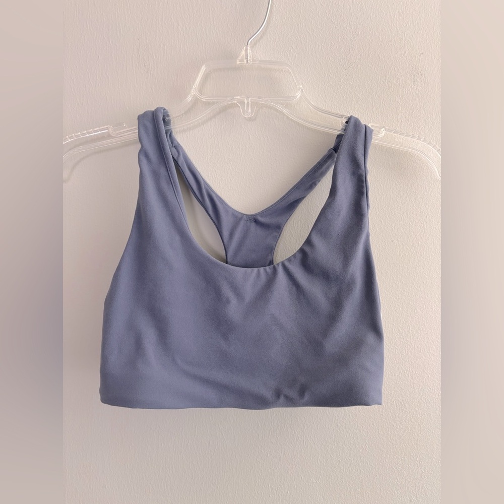 Splits59 airweight racerback sports bra with side contrast stripes